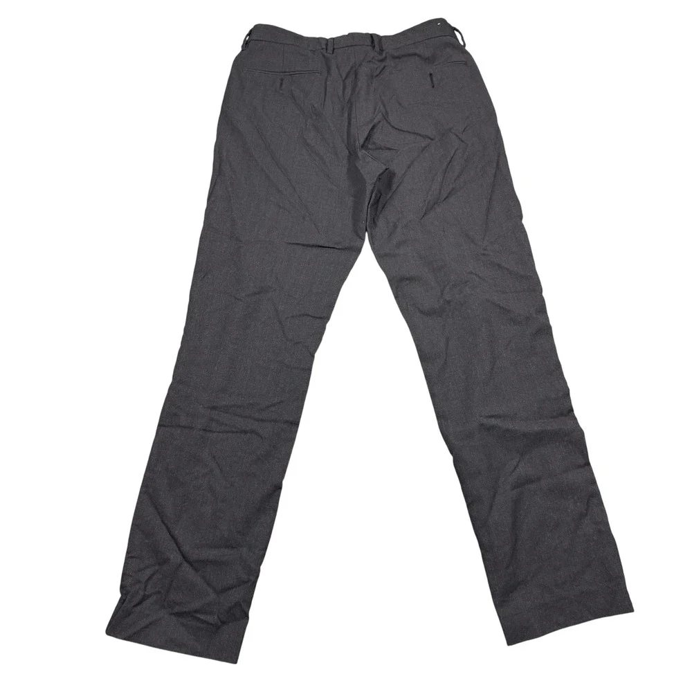 J.Crew Mens Charcoal‎ Grey Dress Pants 31x28 Slim Straight Flat Front Trousers